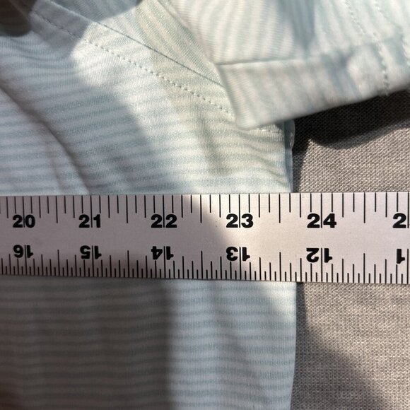 Walter Hagen Essentials Polo Shirt Mens XL Teal Striped Short Sleeve Golf - Picture 3 of 6